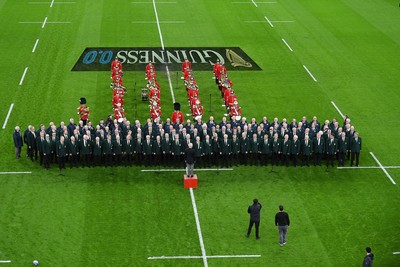 140326 - Wales v Italy - Guinness Men's Six Nations - Choir before the match