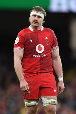 140326 - Wales v Italy - Guinness Men's Six Nations - Aaron Wainwright of Wales