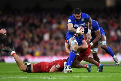140326 - Wales v Italy - Guinness Men's Six Nations - Riccardo Favretto of Italy
