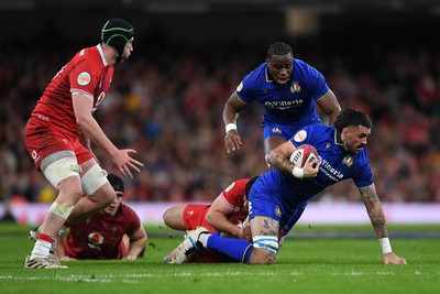 140326 - Wales v Italy - Guinness Men's Six Nations - Riccardo Favretto of Italy