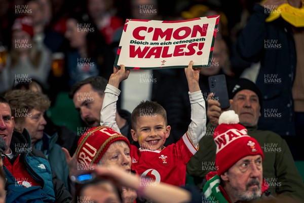 140326 - Wales v Italy - Guinness Six Nations - Fans During the Game
