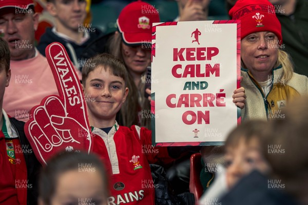 140326 - Wales v Italy - Guinness Six Nations - Fans During the Game