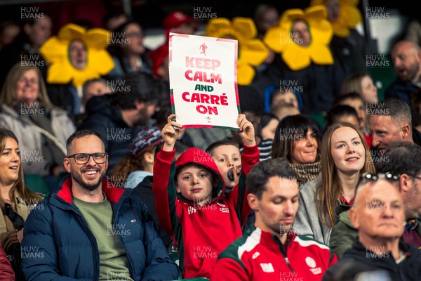 140326 - Wales v Italy - Guinness Six Nations - Fans During the Game