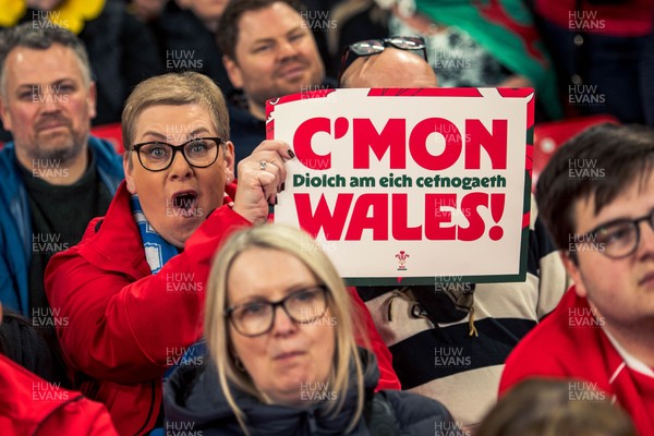 140326 - Wales v Italy - Guinness Six Nations - Fans During the Game