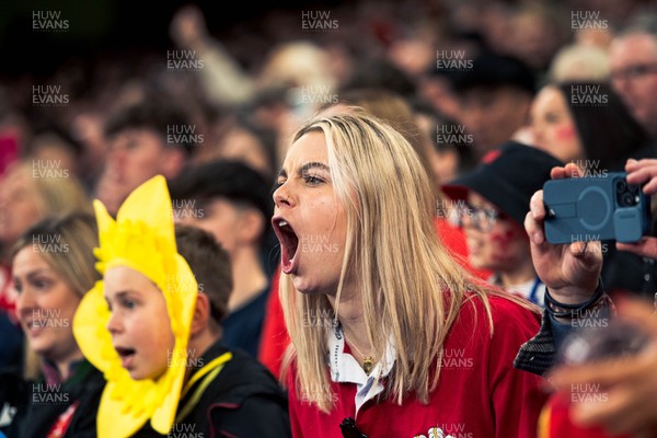 140326 - Wales v Italy - Guinness Six Nations - Fans During the Game