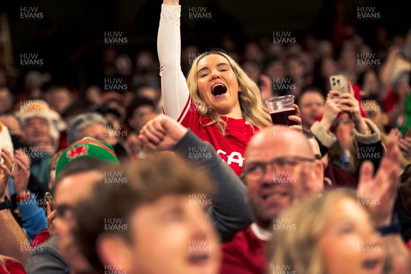 140326 - Wales v Italy - Guinness Six Nations - Fans During the Game