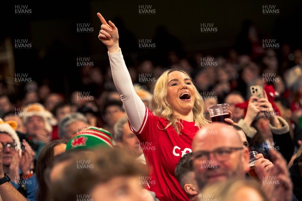 140326 - Wales v Italy - Guinness Six Nations - Fans During the Game