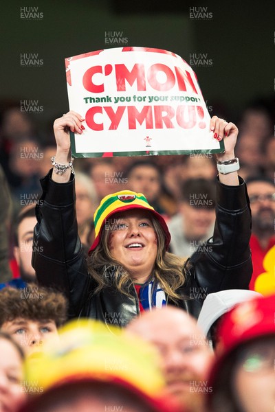 140326 - Wales v Italy - Guinness Six Nations - Fans During the Game