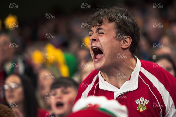 140326 - Wales v Italy - Guinness Six Nations - Fans During the Game