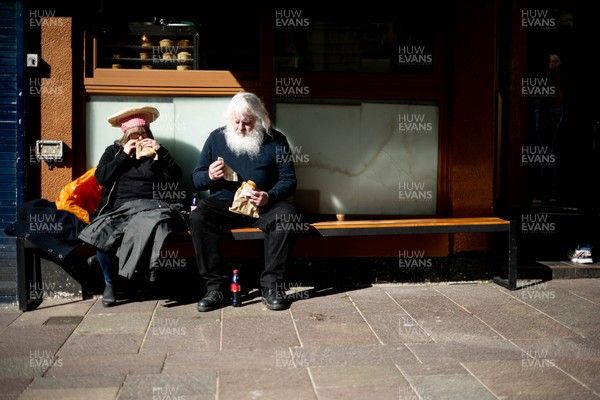 140326 - Wales v Italy - Guinness Six Nations - Fans Ahead of the game 
