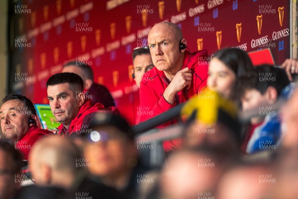 140326 - Wales v Italy - Guinness Six Nations - Wales Coach Steve Tandy looks on during the game 