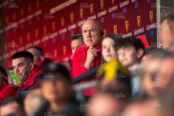140326 - Wales v Italy - Guinness Six Nations - Wales Coach Steve Tandy looks on during the game 