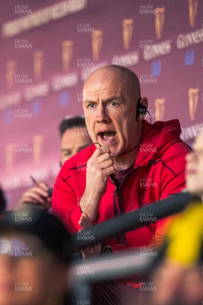140326 - Wales v Italy - Guinness Six Nations - Wales Coach Steve Tandy looks on during the game 