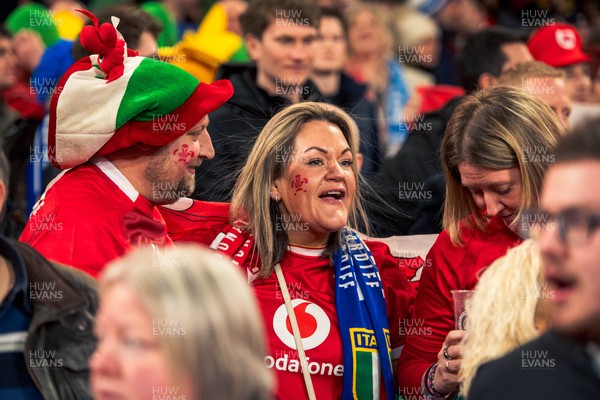 140326 - Wales v Italy - Guinness Six Nations - Fans During the Game