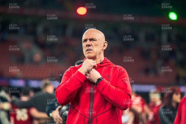 140326 - Wales v Italy - Guinness Six Nations - Wales Head coach Steve Tandy after the game 