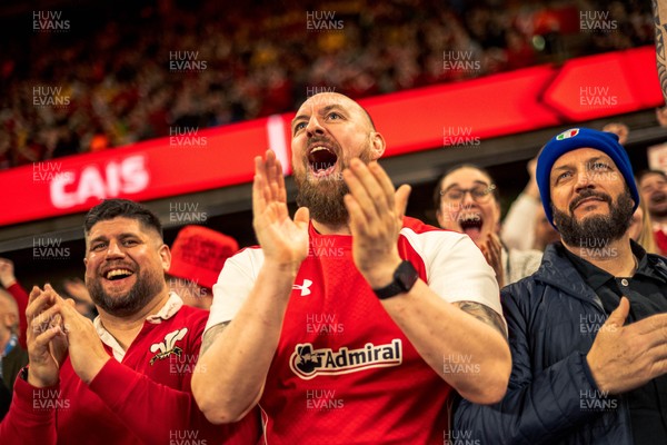 140326 - Wales v Italy - Guinness Six Nations - Fans During the Game