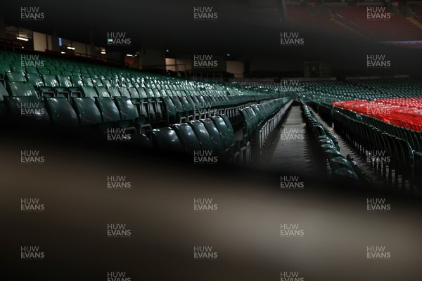 140326 - Wales v Italy - Guinness Six Nations Championship - General View of the Principality Stadium before the game