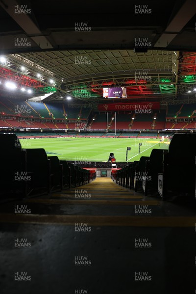 140326 - Wales v Italy - Guinness Six Nations Championship - General View of the Principality Stadium before the game