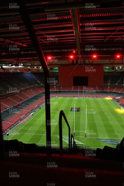 140326 - Wales v Italy - Guinness Six Nations Championship - General View of the Principality Stadium before the game