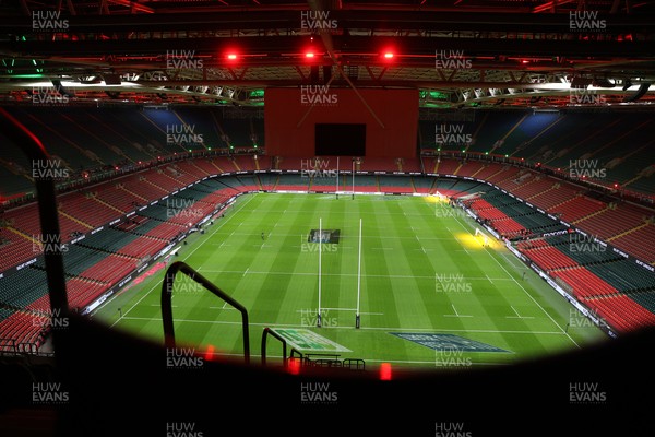 140326 - Wales v Italy - Guinness Six Nations Championship - General View of the Principality Stadium before the game