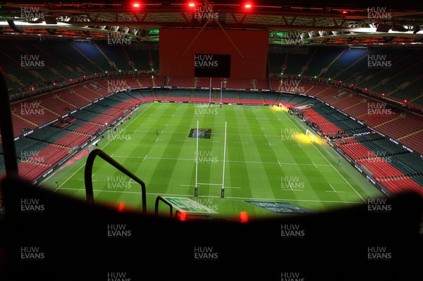 140326 - Wales v Italy - Guinness Six Nations Championship - General View of the Principality Stadium before the game