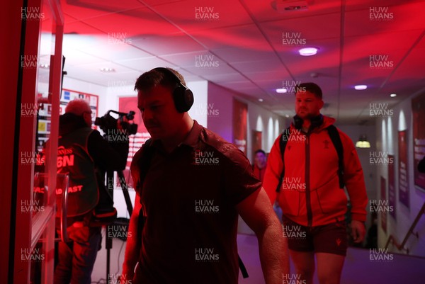 140326 - Wales v Italy - Guinness Six Nations Championship - Dewi Lake of Wales arrives at the stadium