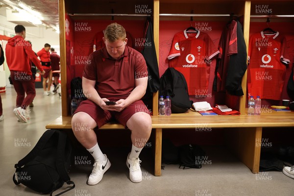 140326 - Wales v Italy - Guinness Six Nations Championship - Rhys Carre of Wales arrives at the stadium