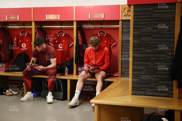 140326 - Wales v Italy - Guinness Six Nations Championship - Eddie James and Ellis Mee of Wales arrives at the stadium