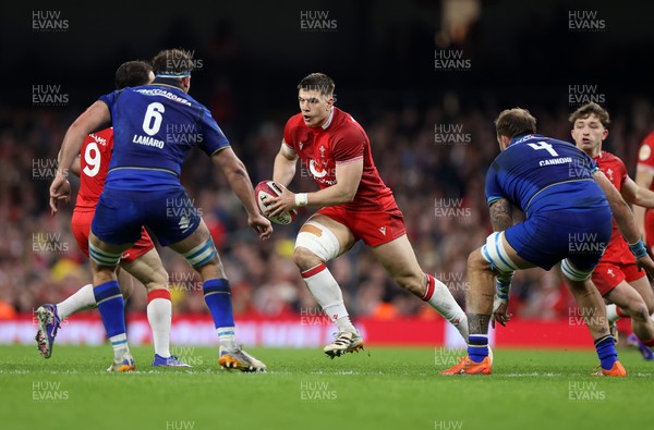 140326 - Wales v Italy - Guinness Six Nations Championship - Joe Hawkins of Wales 