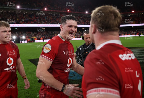 140326 - Wales v Italy - Guinness Six Nations Championship - James Botham of Wales at full time