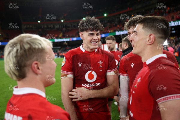 140326 - Wales v Italy - Guinness Six Nations Championship - Eddie James of Wales at full time