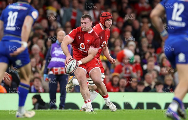 140326 - Wales v Italy - Guinness Six Nations Championship - Dewi Lake of Wales 