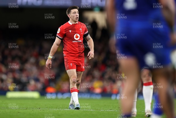 140326 - Wales v Italy - Guinness Six Nations Championship - Josh Adams of Wales 