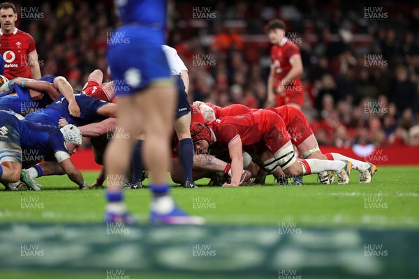 140326 - Wales v Italy - Guinness Six Nations Championship - James Botham of Wales 