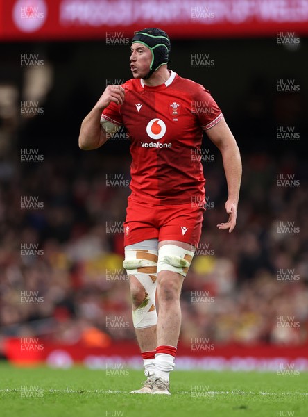 140326 - Wales v Italy - Guinness Six Nations Championship - Adam Beard of Wales 
