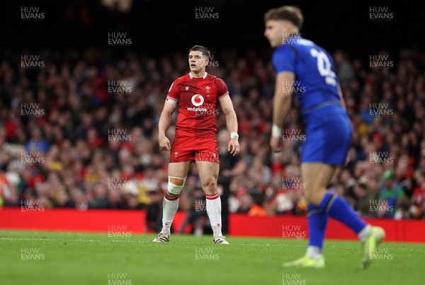 140326 - Wales v Italy - Guinness Six Nations Championship - Joe Hawkins of Wales 