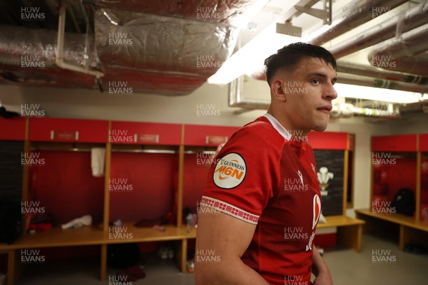140326 - Wales v Italy - Guinness Six Nations Championship - Dafydd Jenkins of Wales 