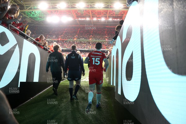 140326 - Wales v Italy - Guinness Six Nations Championship - Louis Rees-Zammit of Wales 