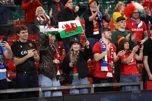 140326 - Wales v Italy - Guinness Six Nations Championship - Fans