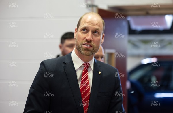 140326 - Wales v Italy, Guinness Six Nations 2026 - HRH The Prince of Wales arrives at the Principality Stadium ahead of Wales v Italy