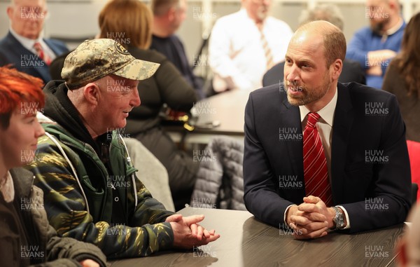 140326 - Wales v Italy, Guinness Six Nations 2026 - HRH The Prince of Wales meets disabled and injured players in the Presidents Lounge and discusses their involvement with Welsh Rugby Union Charitable Trust after the match