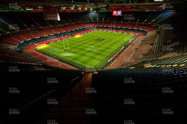 140326 - Wales v Italy - Guinness Six Nations - General view inside Principality Stadium before the match