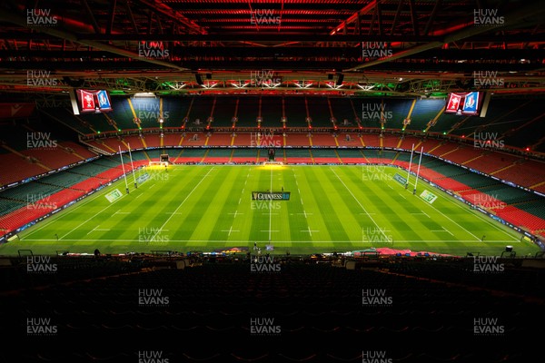 140326 - Wales v Italy - Guinness Six Nations - General view inside Principality Stadium before the match
