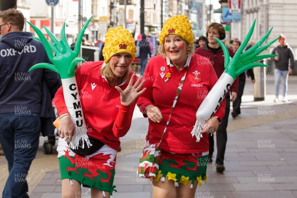 140326 - Wales v Italy - Guinness Six Nations - Wales fans before the match