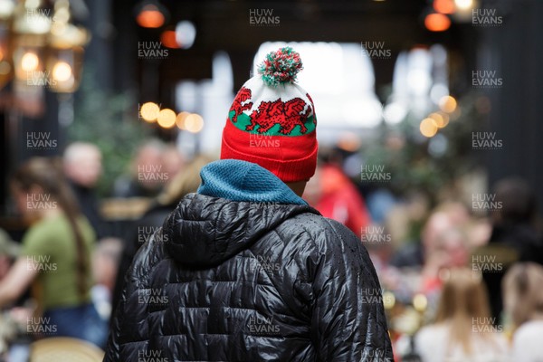 140326 - Wales v Italy - Guinness Six Nations - Wales fans before the match
