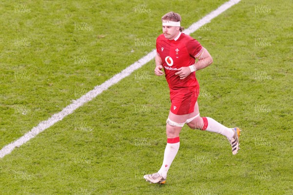 140326 - Wales v Italy - Guinness Six Nations - Aaron Wainwright of Wales