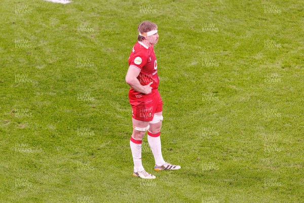 140326 - Wales v Italy - Guinness Six Nations - Aaron Wainwright of Wales