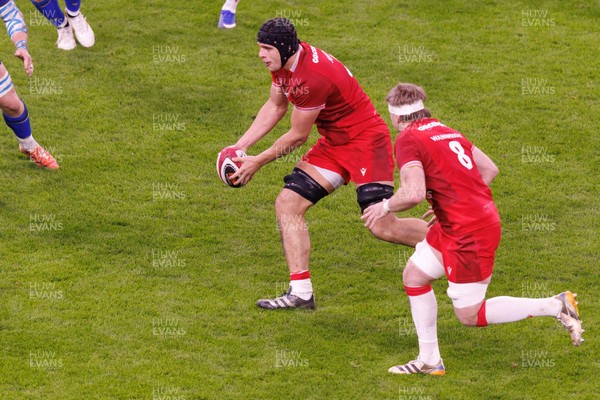 140326 - Wales v Italy - Guinness Six Nations - Dafydd Jenkins of Wales