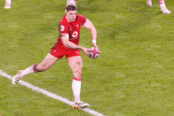140326 - Wales v Italy - Guinness Six Nations - Joe Hawkins of Wales