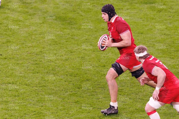 140326 - Wales v Italy - Guinness Six Nations - Dafydd Jenkins of Wales